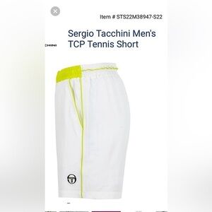 NWT Sergio Tacchini TCP Shorts Size Men’s Large Color Pink White/Acid Lime